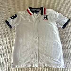 Boys Tommy Hilfiger White Polo Size XL 20